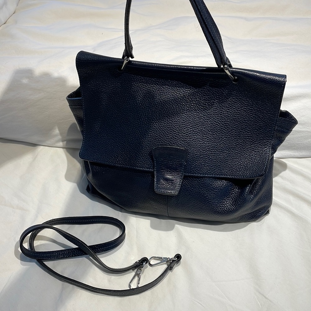 Andrea Cardone leather handbag made in Italy
